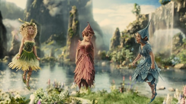 Disney's MALEFICENT L to R: Thistlewit (Juno Temple), Knotgrass (Imelda Staunton), Flittle (Lesley Manville) Photo Credit: Film Frame ©Disney 2014