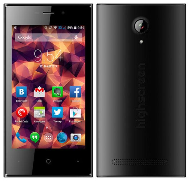 Smartphone Highscreen Zera S Power review