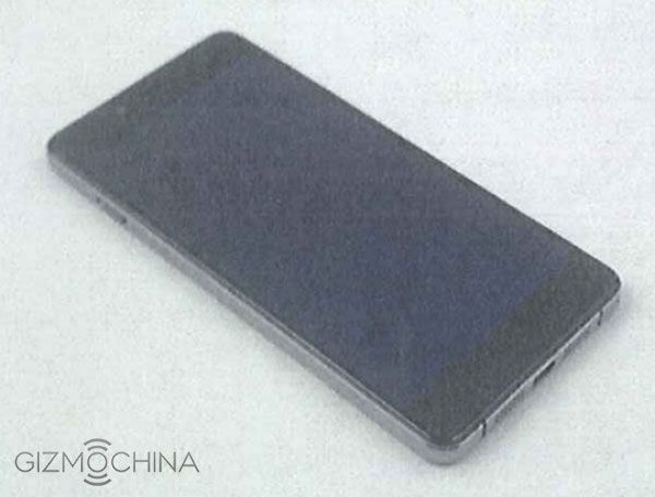 Smartphone OnePlus X in the style of iPhone 4