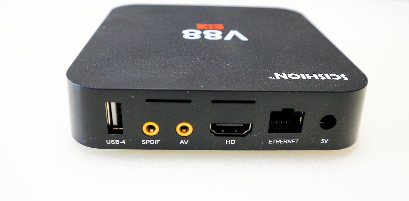 Review SCISHION V88: very cheap TV box with Android 5.1