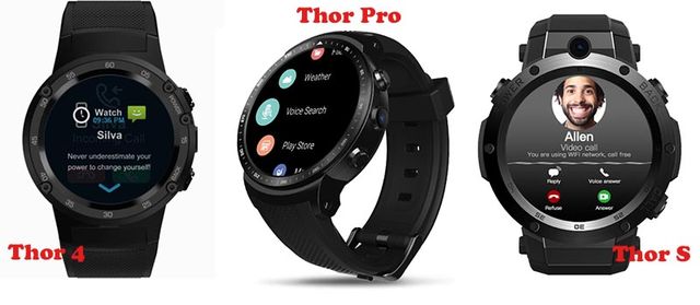 Smart watches Zeblaze Thor 4, Thor S and Thor Pro: what's the difference?
