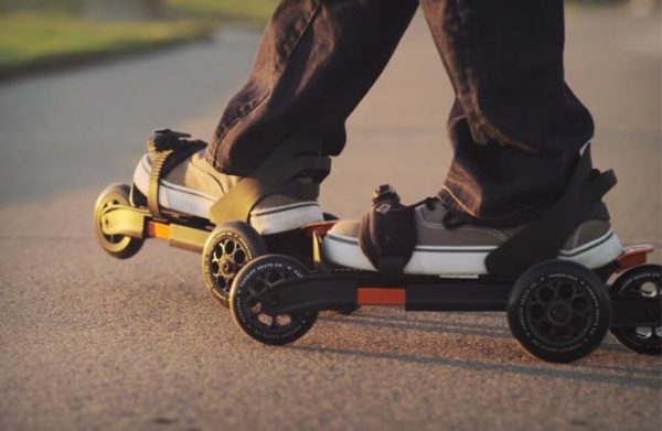 Tricycles skates worn over shoes - WOVOW