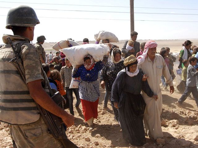 45 thousand Kurds from Syria crossed the border into Turkey to escape the Islamists