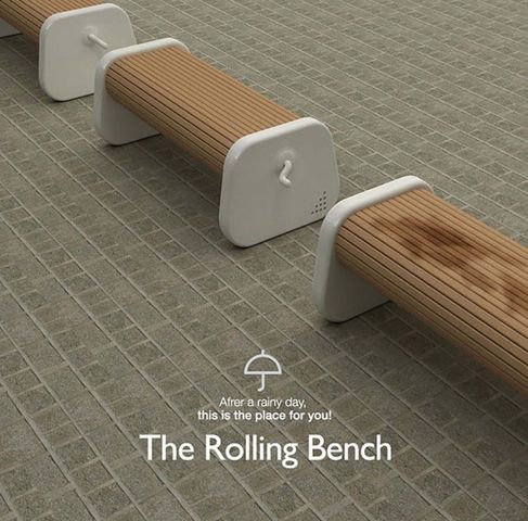 In the parks of South Korea appeared Sung Woo Park's Rolling Bench