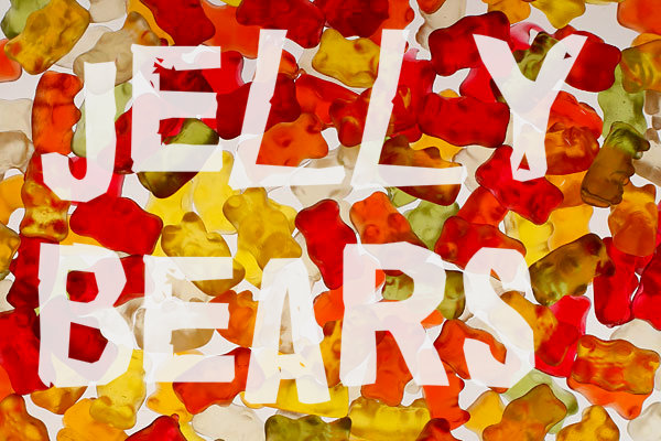 Jelly bears bombed antiparticles