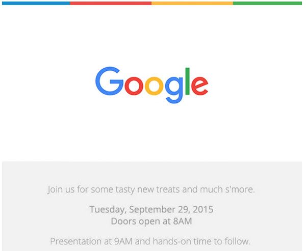 Official: the announcement of the new Nexus smartphones September 29