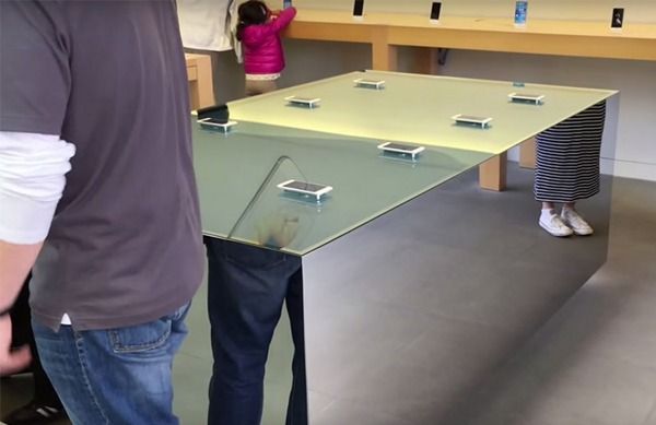 The Apple stores were original demo stands iPhone 6s