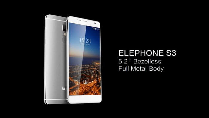New Elephone S3: display Borderless in full metal body