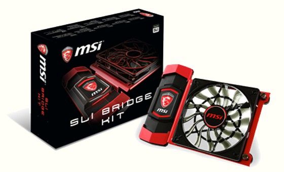 MSI introduced the SLI-bridge to three or four graphics cards series GeForce GTX900