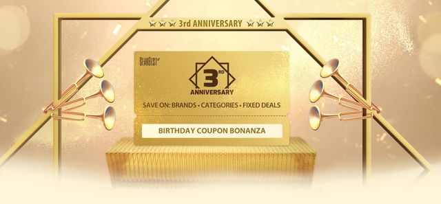3rd ANNIVERSARY GearBest: Brand coupons, Category coupons and more