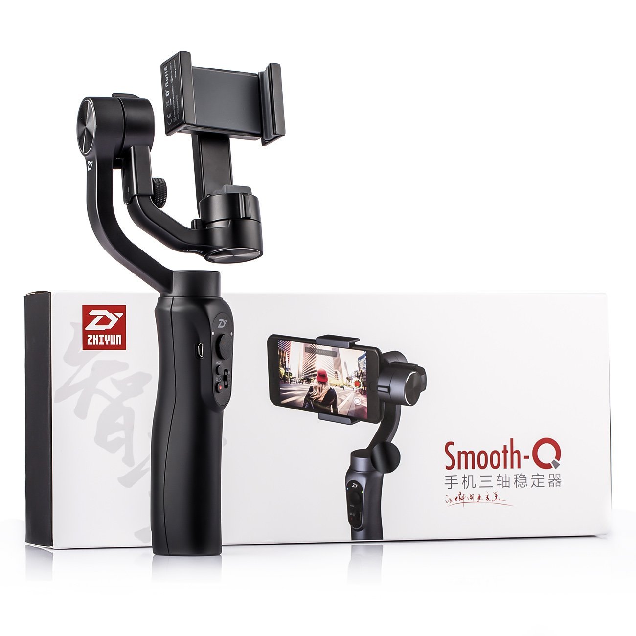 Zhiyun Smooth-Q - a powerful image stabilizer for smartphones and action cameras - overview, specifications, price