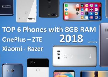 TOP 6 Best Phones with 8GB of RAM from Xiaomi, OnePlus, ZTE and Razer