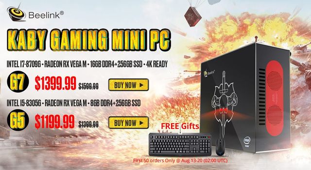 Beelink Kaby G5 and G7 Gaming Mini PCs