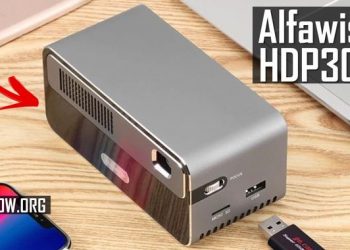 Alfawise HDP300 First REVIEW: DLP Projector with 7000 mAh Battery