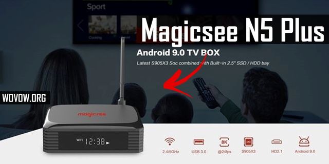Magicsee N5 Plus First REVIEW: TV Box with Removable Wi-Fi Antenna