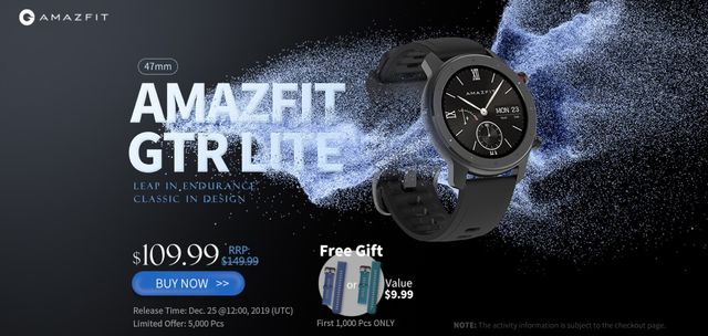 Amazfit GTR Lite + Free Straps As Gift!
